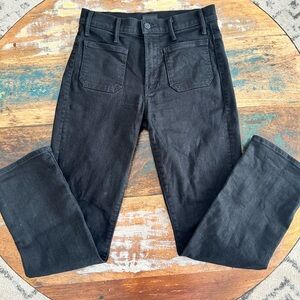 Mother - Cropped Black Denim